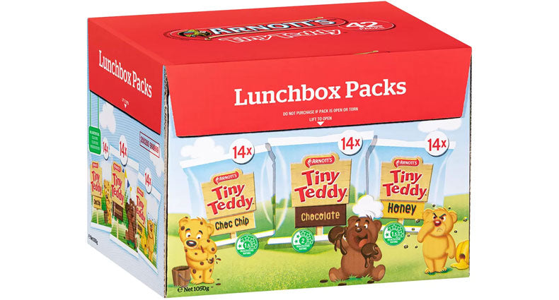 Arnott's Tiny Teddy Variety Pack 42 x 25g