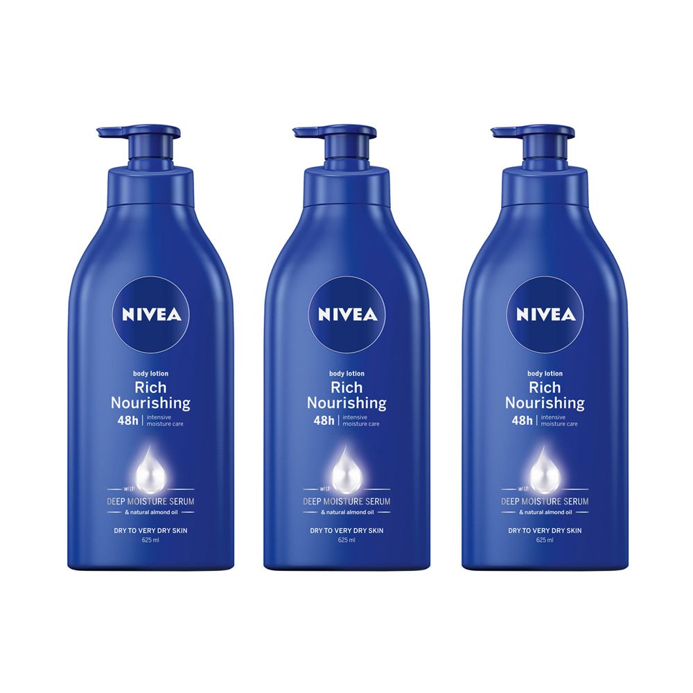 Nivea Body Lotion 3 x 625ml