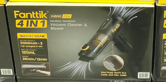 Fanttik 4 in 1 Cordless Car Vacuum X200 Mix