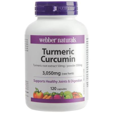 WEBBER NATURALS Turmeric Curcumin 120 CAPSULES