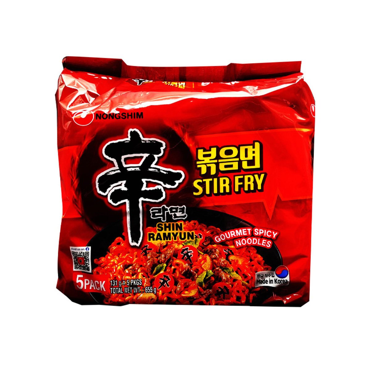 Nongshim Stir Fry Noodles 5 x 131g