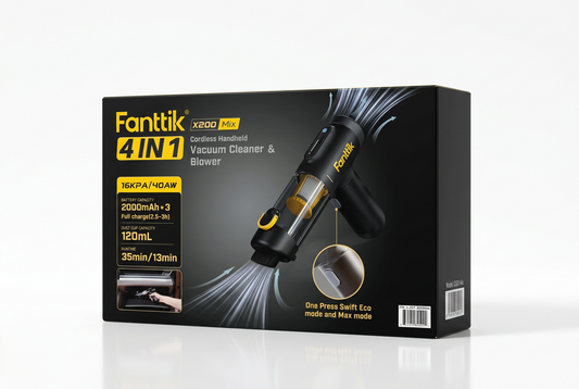 Fanttik 4 in 1 Cordless Car Vacuum X200 Mix