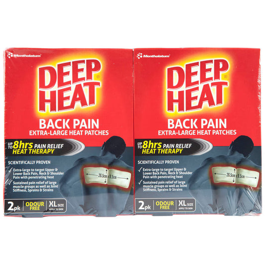 Deep Heat Back Patches 4 x 2 pack