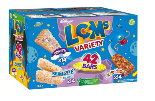 KELLOGG'S LCM'S VARIETY PACK 42 X 20G