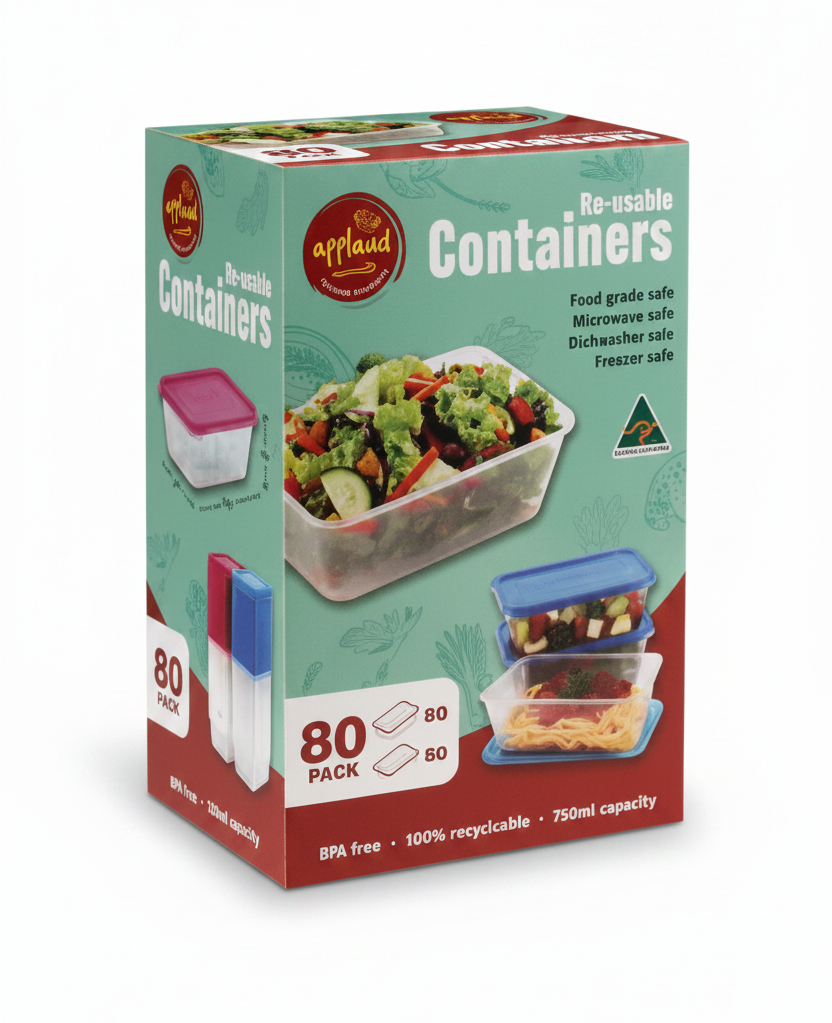Applaud Reusable Container 80 pack