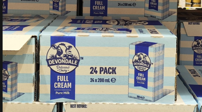 Devondale Full Cream UHT Milk 24 x 200ml
