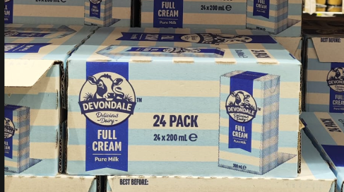 Devondale Full Cream UHT Milk 24 x 200ml