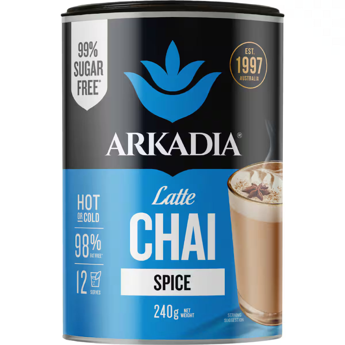 Arkadia 99% Sugar Free Chai Tea 240g