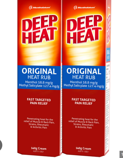 Deep Heat Original Heat Rub 140 g x 2 pk