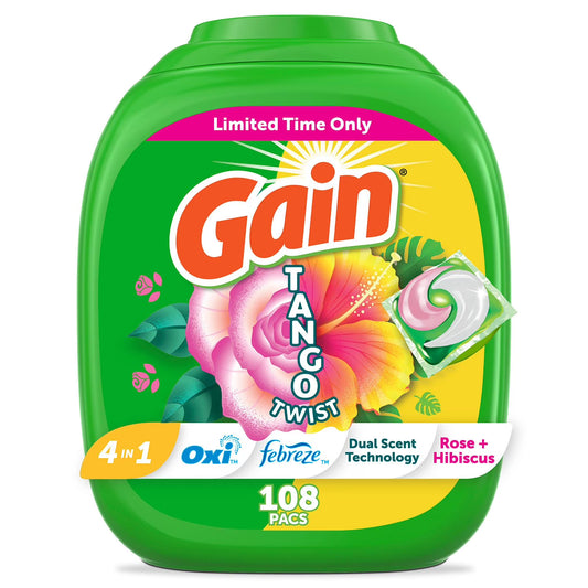 Gain Tango Twist Laundry Pods 108 PACS