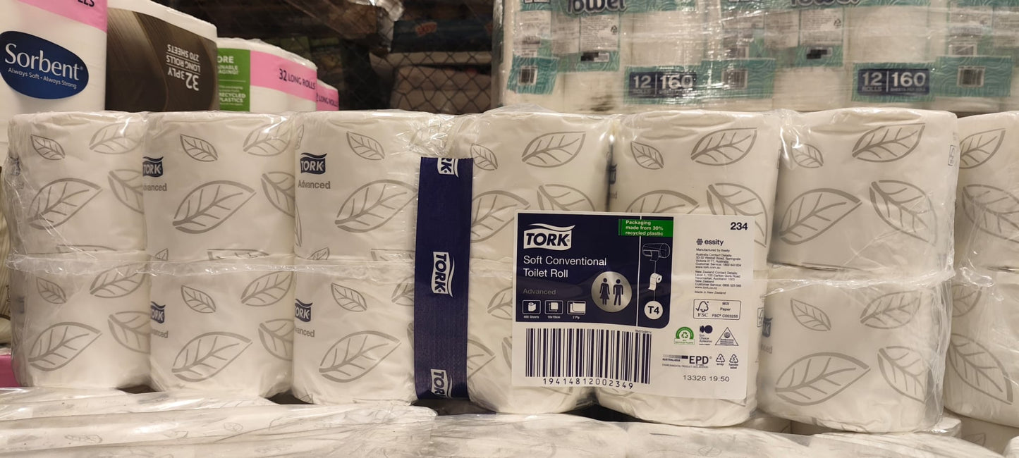 Tork Soft 2-ply Bath Tissue 48 x 400 Sheets