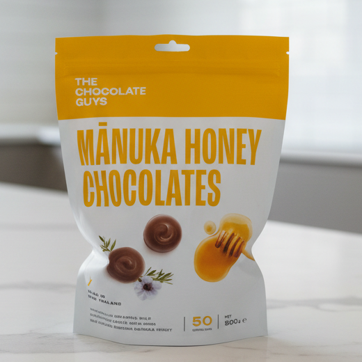 THE CHOCOLATE GUYS MANUKA HONEY CHOCOLATES 500G