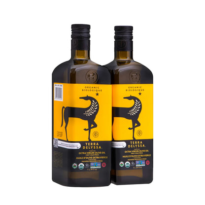 Terra Delyssa Extra Virgin Olive Oil Organic Single Source 2 x 1L