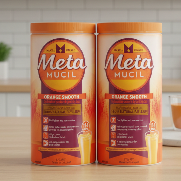 Metamucil Multihealth Fibre Orange 1.346kg (2 x 673g)