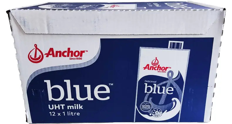 Anchor Blue UHT Milk 12 x 1L