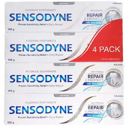 Sensodyne Repair & Protect Whitening Toothpaste 4 x 100g