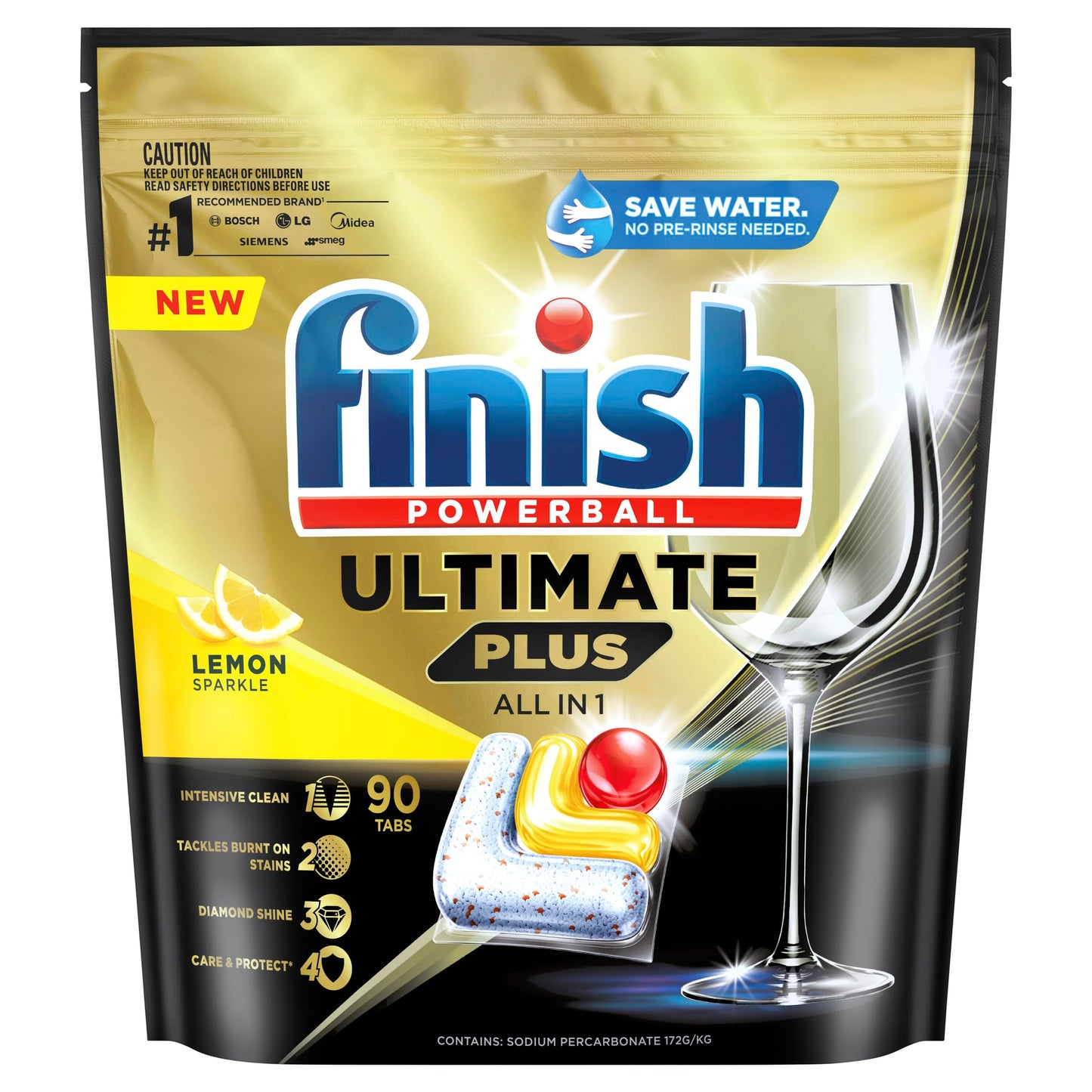 Finish Ultimate Plus Dishwasher Capsules 90 CT