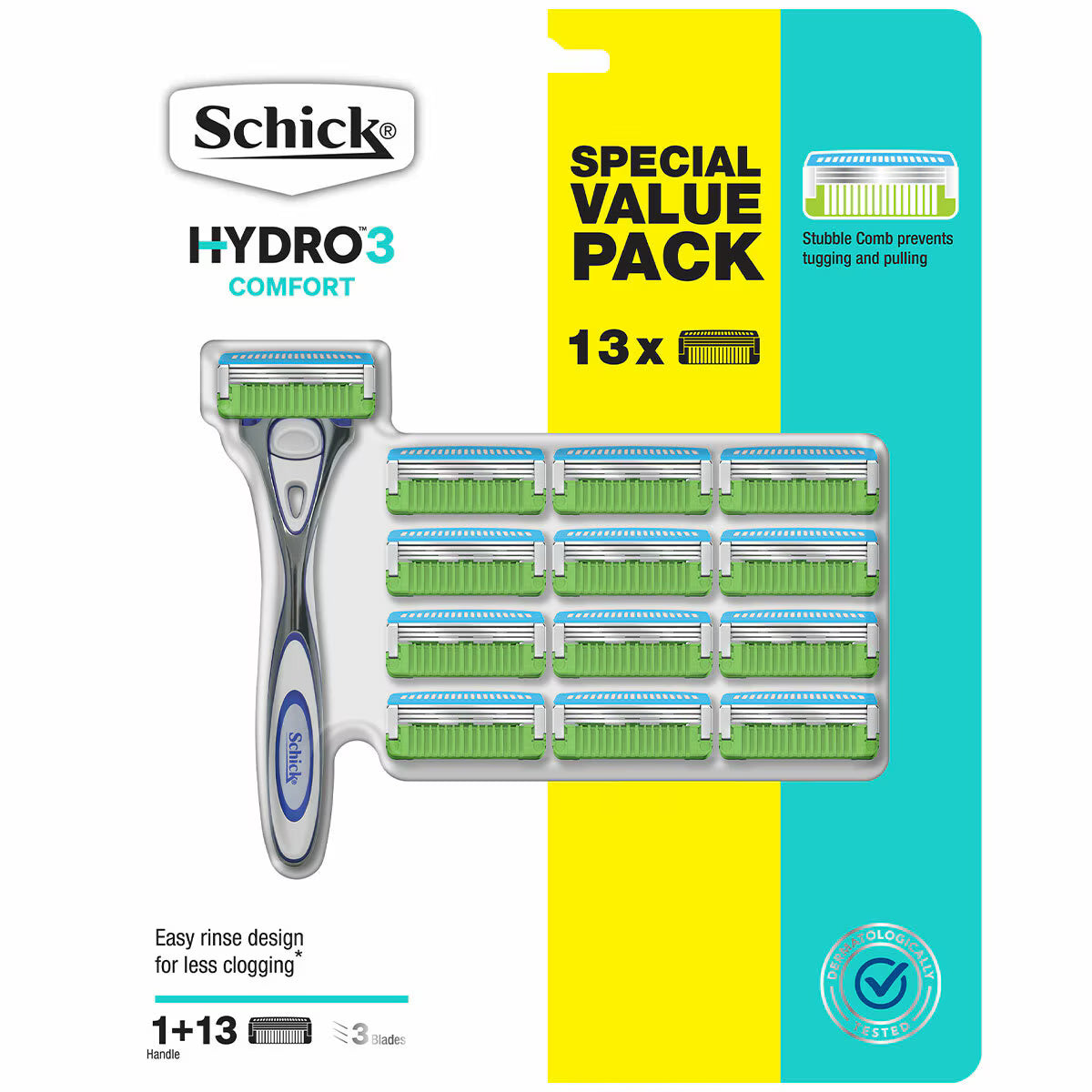 Schick Hydro3 Comfort Handle + 13 Cartridges