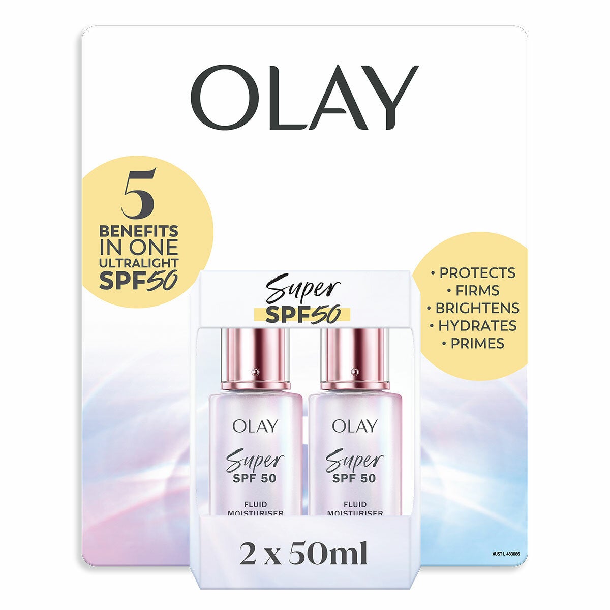 Olay Super SPF 50 Moisturiser 2 x 50ml