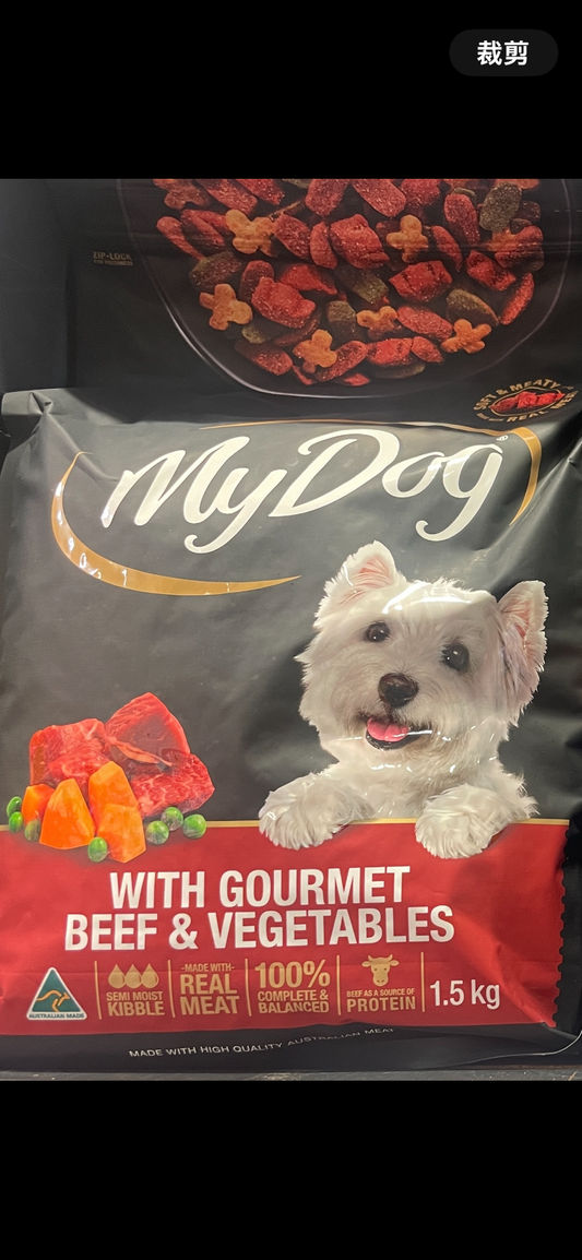 My Dog Beef & Roast Vegetable Flavours Dry Dog Food 1.5kg