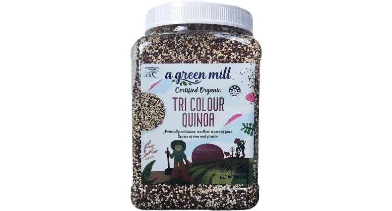 a green mill Certified Organic Tri Colour Quinoa 1.8 KG