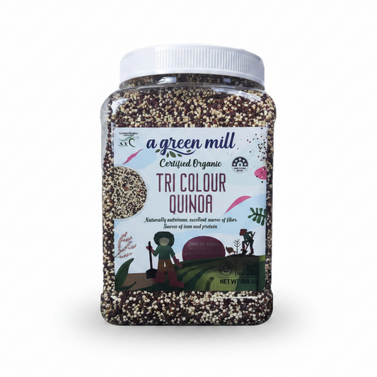 a green mill Certified Organic Tri Colour Quinoa 1.8 KG