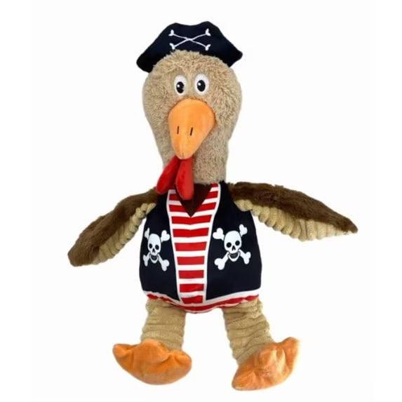 Think Dog! Pirate Chicken Dog Toy