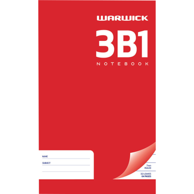 Warwick 3B1 Notebook 1pk