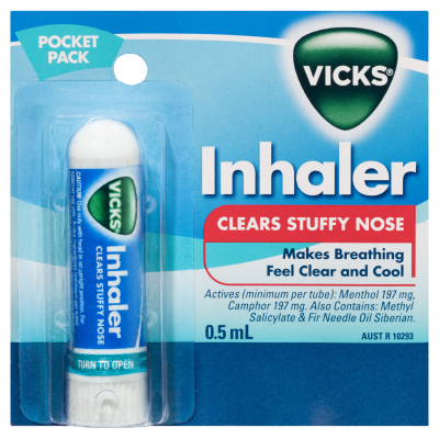 Vicks Nasal Decongestant Inhaler 0.5ml