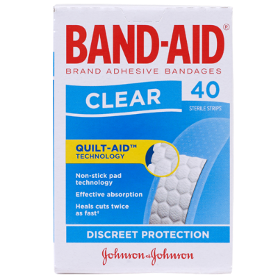 Band-Aid Clear Sterile Strips 40pk