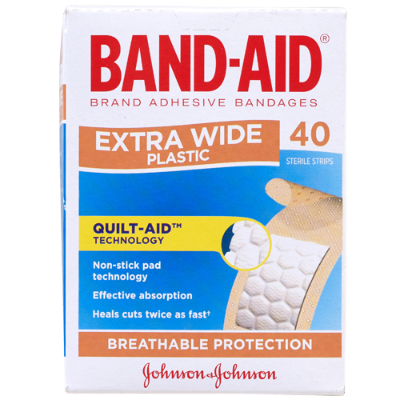 Band-Aid Extra Wide Strips 40pk