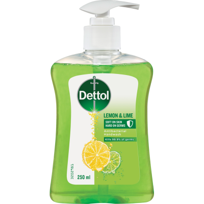 Dettol Lemon & Lime Antibacterial Liquid Hand Wash 250ml