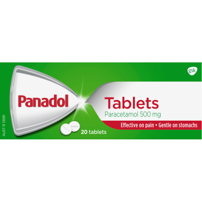 Panadol Paracetamol 500mgTablets 20pk