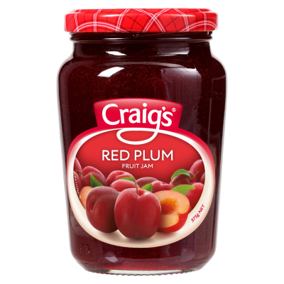 Craig's Red Plum Fruit Jam 375g