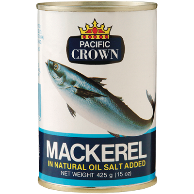 Pacific Crown Mackerel In Olive Oil Fish 425g