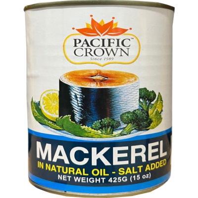 Pacific Crown Mackerel In Oil Fish 425g