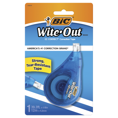Bic White-Out Correction Tape 4.2mm x 12m 1pk