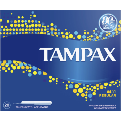 Tampax Regular Applicator Tampons 20pk