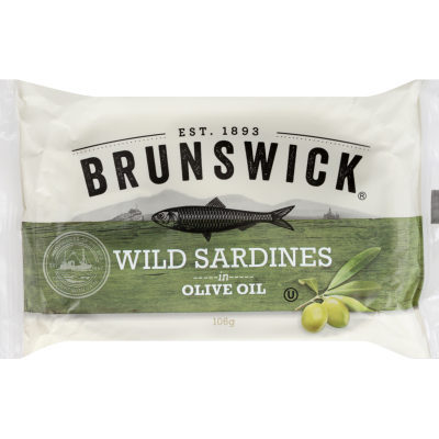 Brunswick Wild Sardines In Olive Oil 106g