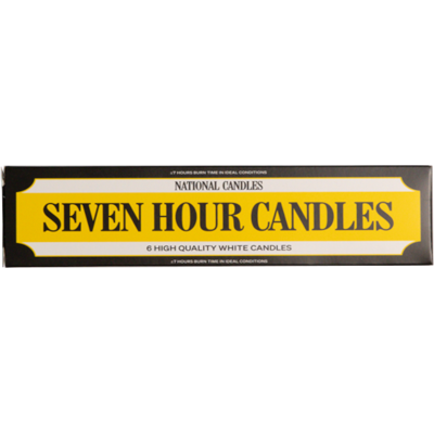 National Candle Seven Hour Candles 6pk