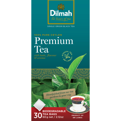 Dilmah Premium Single Origin 100% Pure Ceylon Tea Bags 30pk