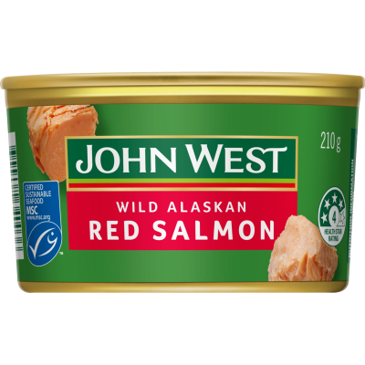 John West Wild Alaskan Red Salmon 210g