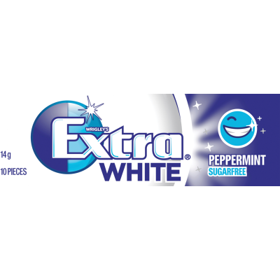 Wrigley's Extra Professional White Peppermint Sugarfree Gum 14g