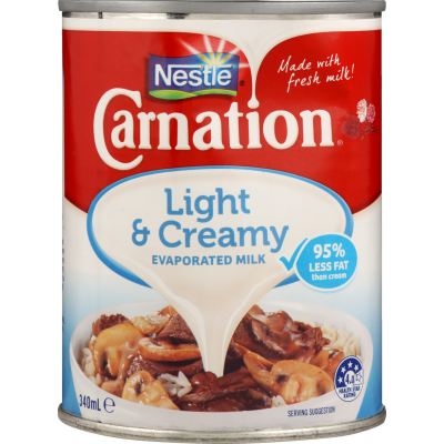 Nestle Carnation Light & Creamy Evaporated Milk 340ml