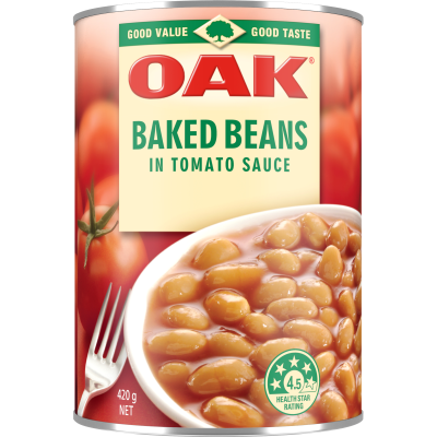 Oak Baked Beans In Tomato Sauce 420g