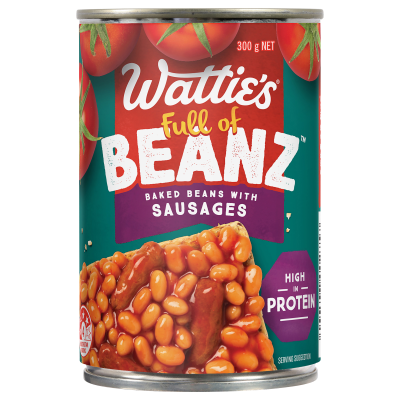 Wattie's Baked Beans With Sausages 300g