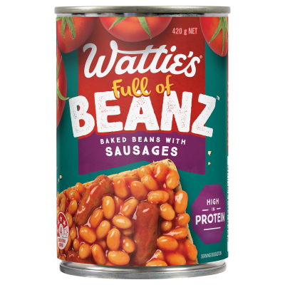 Wattie's Baked Beans With Sausages 420g