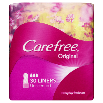 Carefree Original Unscented Panty Liners 30pk