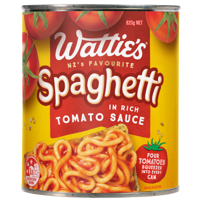 Wattie's Spaghetti In Rich Tomato Sauce 820g