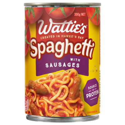 Wattie's Spaghetti With Sausages 300g